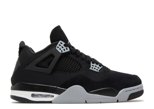 Air Jordan 4 Black Canvas